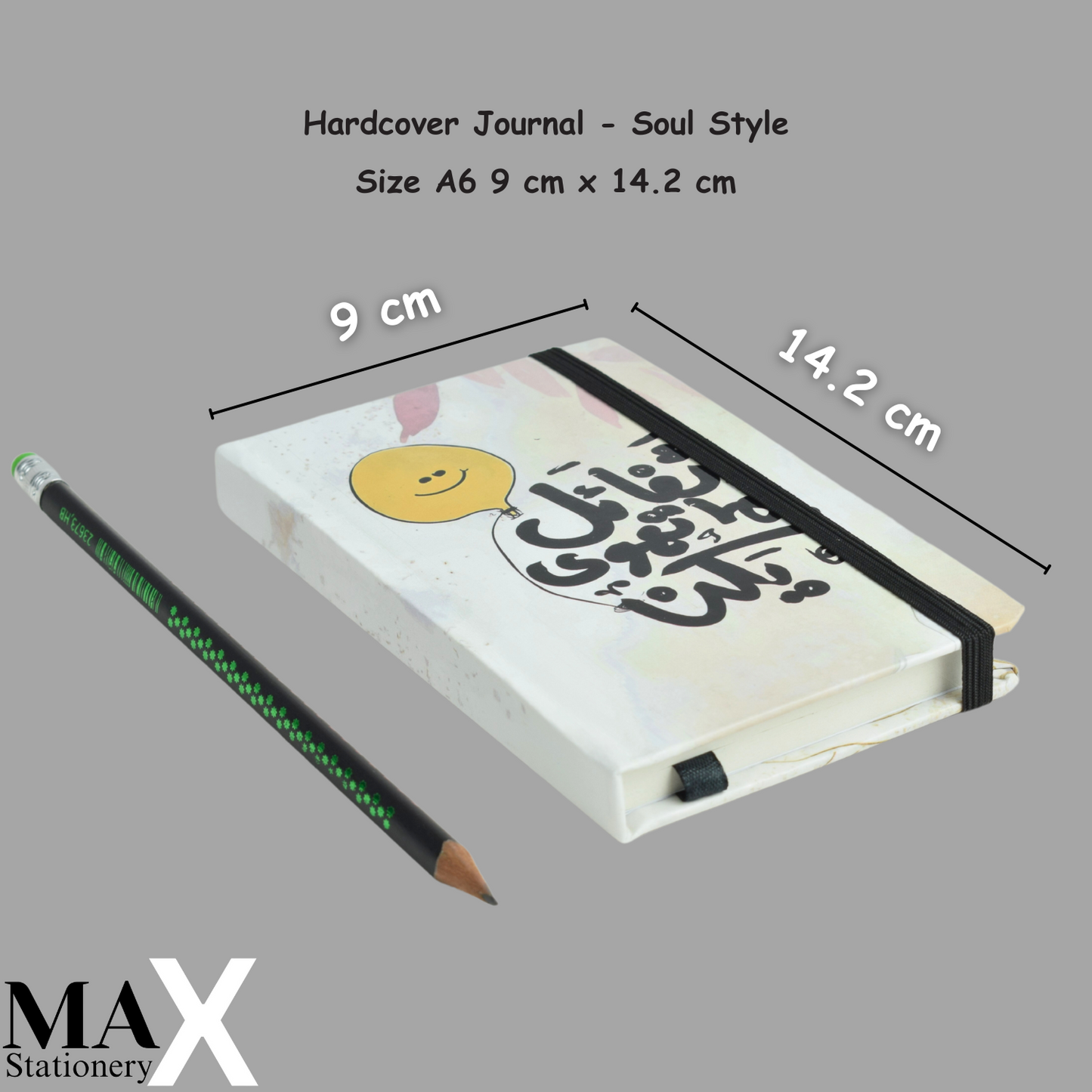 Max Stationery Hardcover Journals & Notebooks | Size A6 9 cm x 14.2 cm | 70 GSM | Lined | 100 sheets | Soul Style