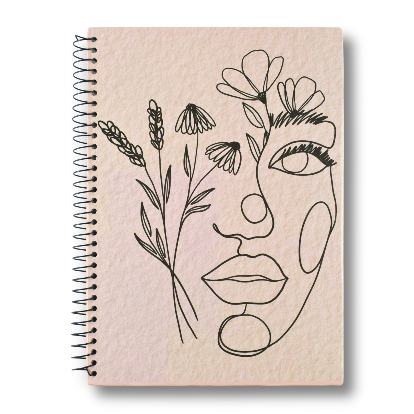 Max Stationery Hard Cover Wire bound Notebook | Size A4 20 cm x 28 cm | 70 GSM | Lined | 100 sheets | Nora Gad Designs - Hard Cover Series
