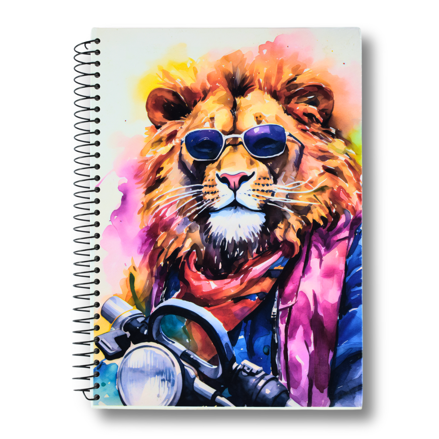 Max Stationery Hard Cover Wire bound Notebook | Size A4 20 cm x 28 cm | 70 GSM | Lined | 150 sheets | Nora Gad Designs - Hard Cover Series