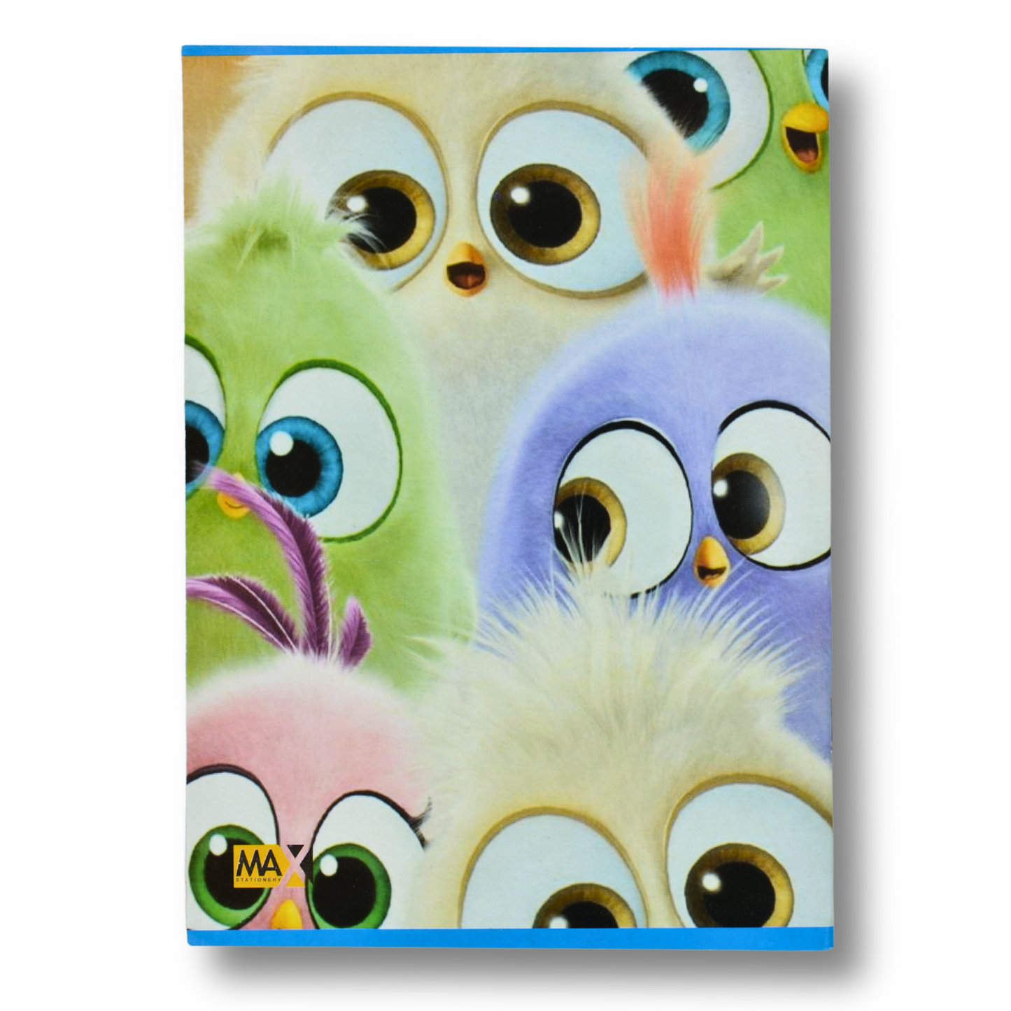 A5 Page and Page school notebook by Max Stationery with 60 sheets, 60 GSM paper, and a 250 GSM duplex cover – lined and blank page layout for writing and drawing.