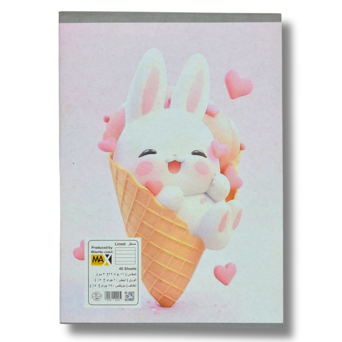 Max Stationery School notebook | Size A5 16 cm x 22.5 cm | 60 GSM | Lined | 40 sheets | School Notebook Series