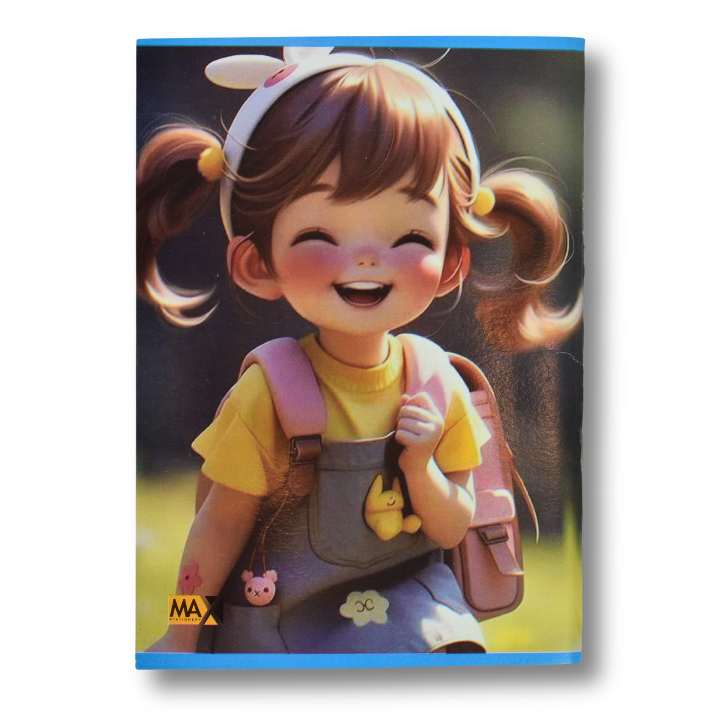 A5 lined school notebook by Max Stationery with 80 sheets, 60 GSM paper, and a 250 GSM duplex designed cover – part of the School Notebook Series.