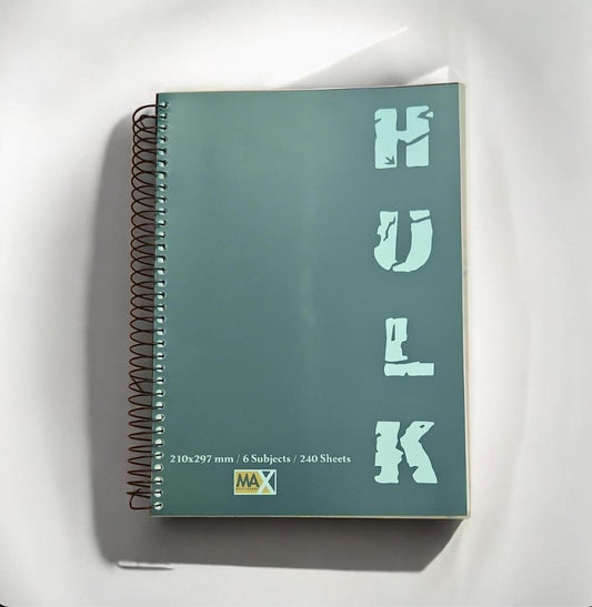 Wire-Bound Notebook Hulk – A4 – 240 Sheets – Lined