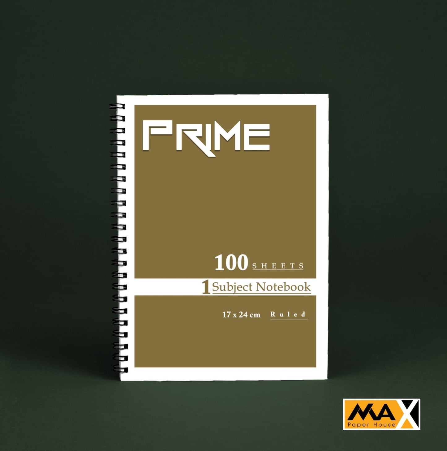 Wire-Bound Notebook Prime – B5 –100 Sheets – Lined