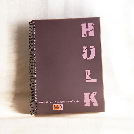 Wire-Bound Notebook Hulk – A4 – 200 Sheets – Lined