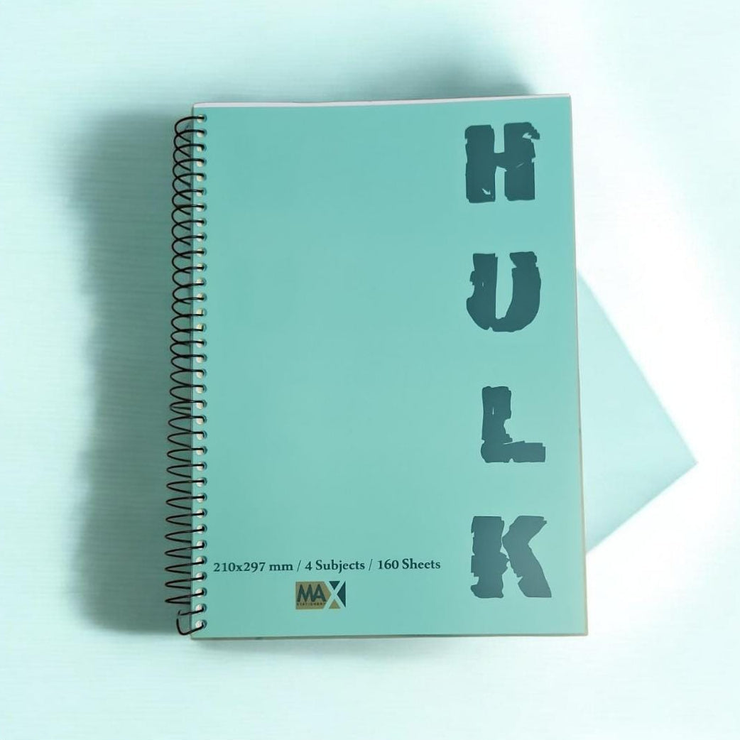Wire-Bound Notebook Hulk – A4 – 160 Sheets – Lined