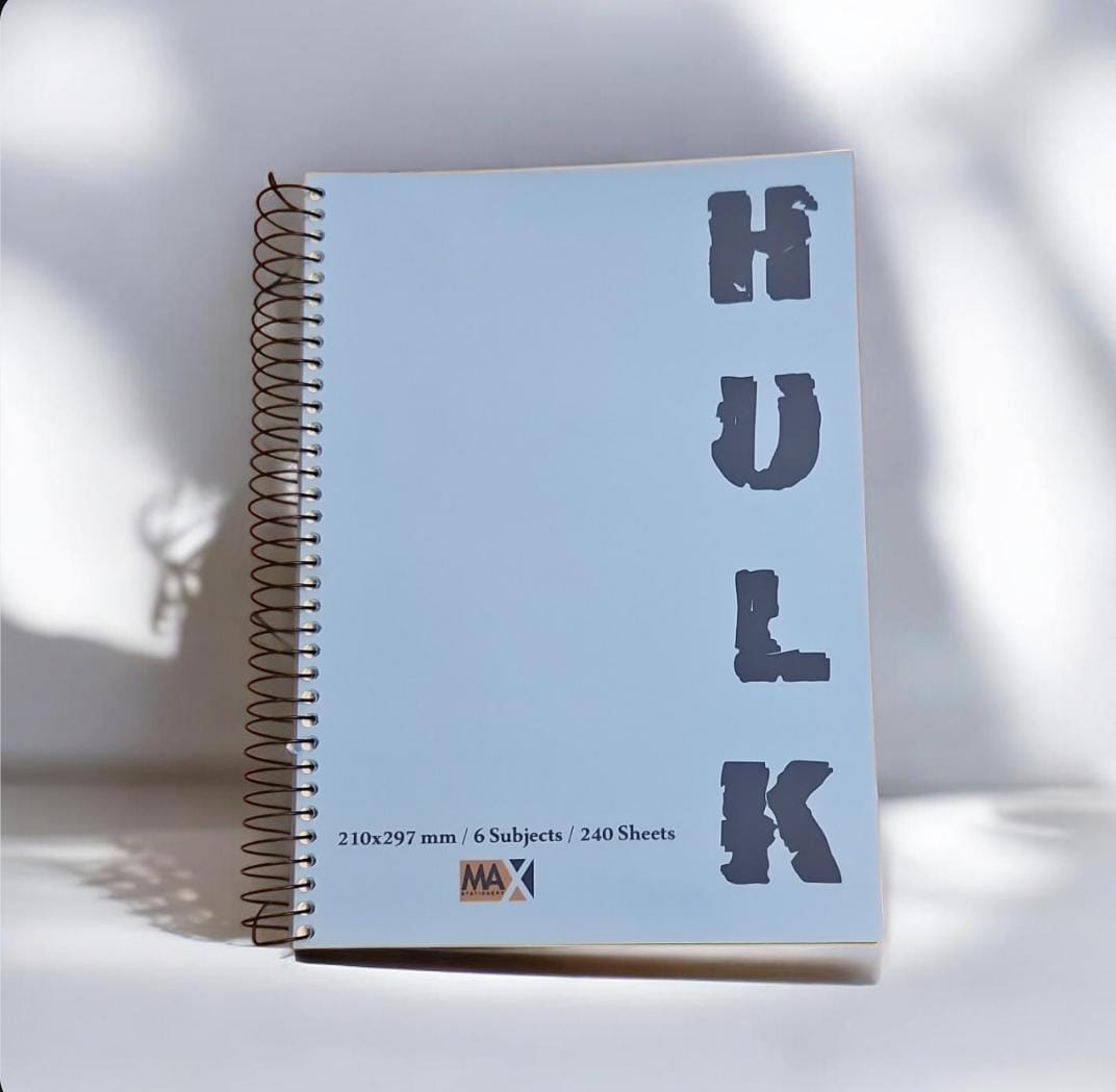 Wire-Bound Notebook Hulk – A4 – 240 Sheets – Lined