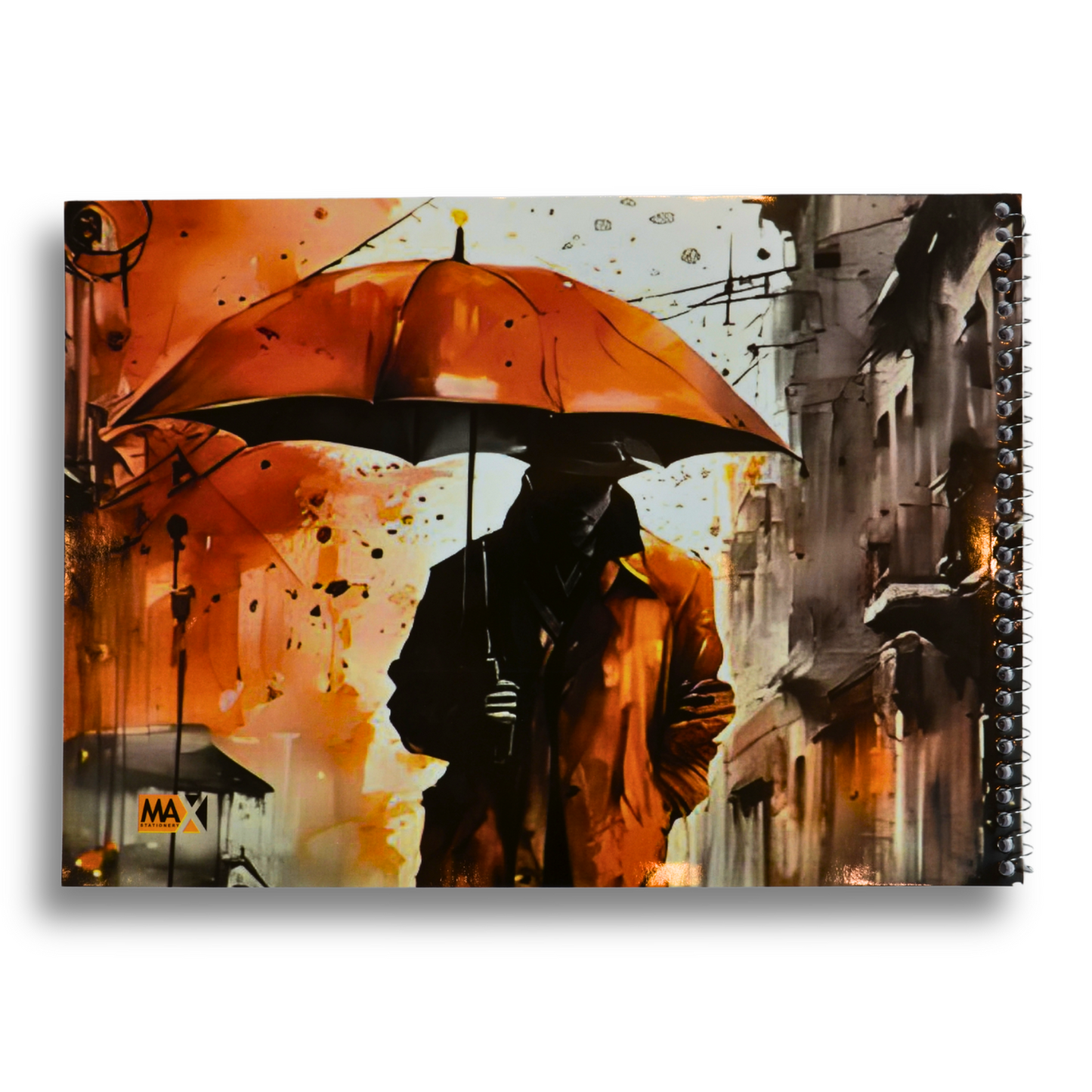 ماكس ستاتيونري | دفتر رسم سلكي | 40 ورقة | سادة | كبير | 24 سم × 34 سم | منظر طبيعي | سلسلة رسومات تخطيطية
