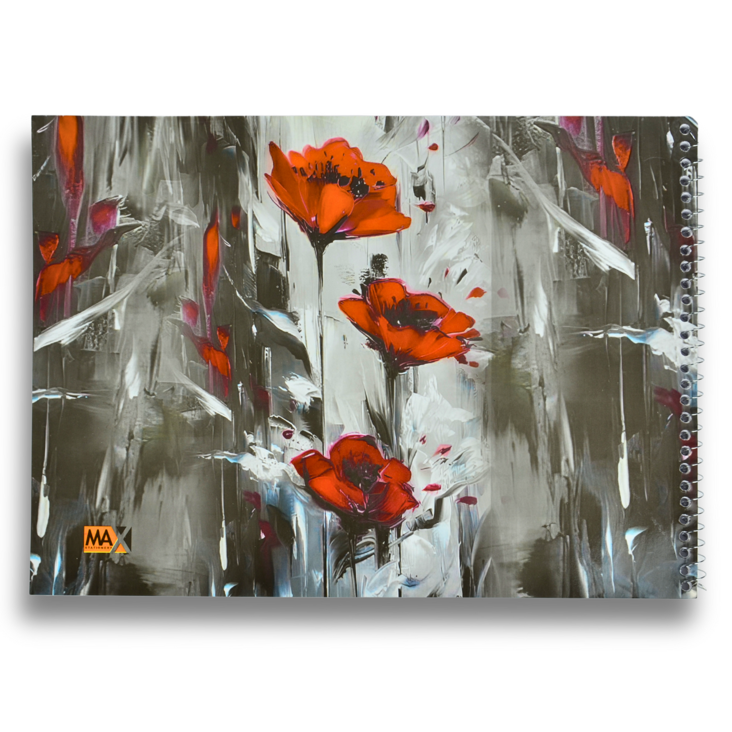 ماكس ستاتيونري | دفتر رسم سلكي | 40 ورقة | سادة | كبير | 24 سم × 34 سم | منظر طبيعي | سلسلة رسومات تخطيطية