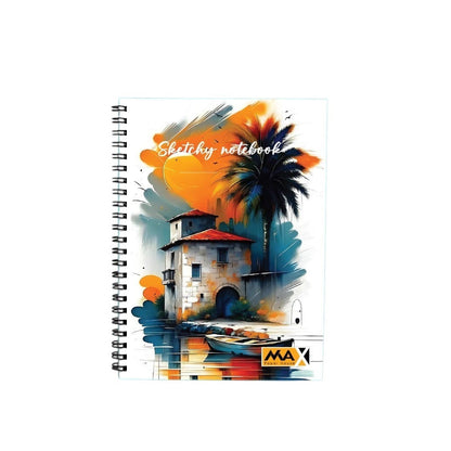 Wire-Bound Notebook Sketchy – A4 – 100  Sheets – Lined