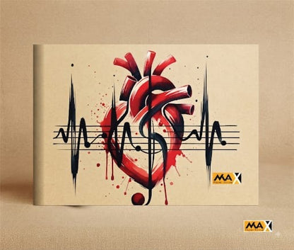 Music Sketchbook – B5 (17 × 24 cm) – 16 Sheets – Music Notebook Series