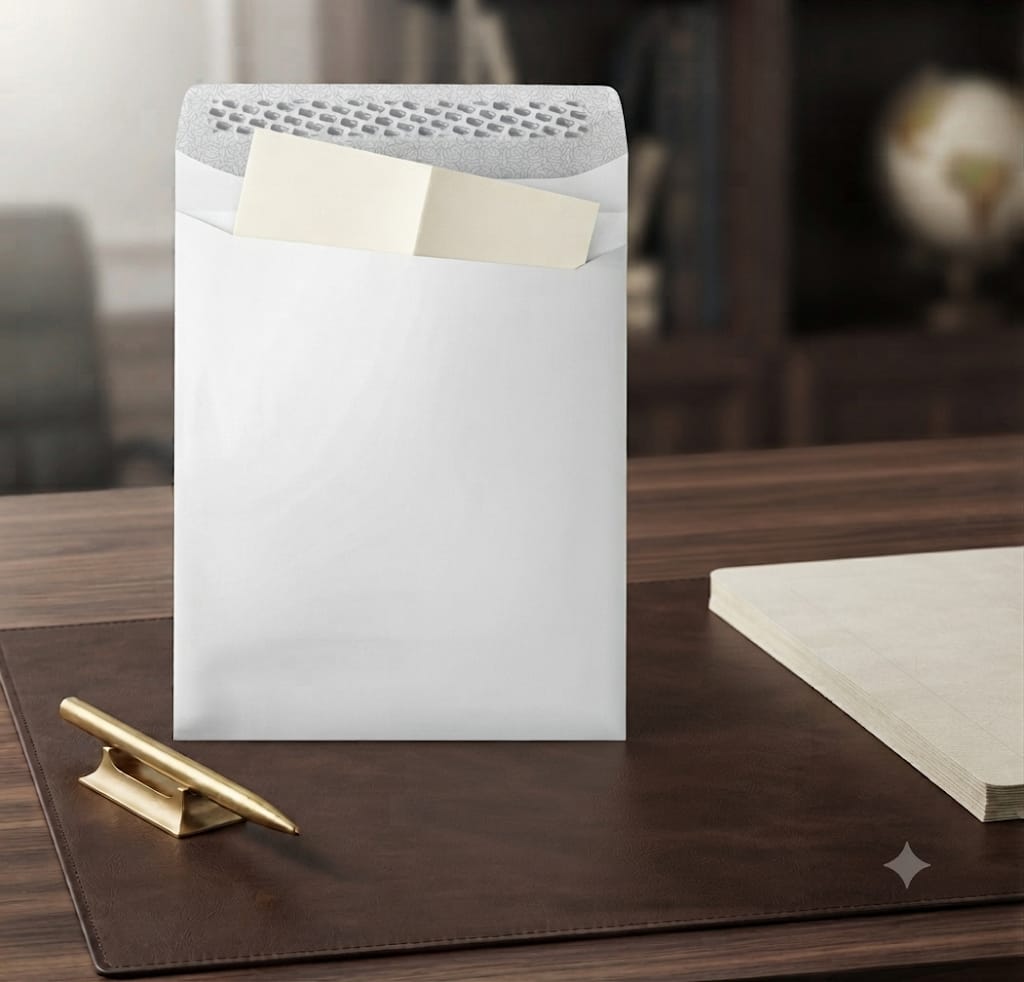 Self adhesive envelope | Plain | Size B4 250 mm x 353 mm | 100 GSM | Pack of 50 envelopes| Envelopes Series