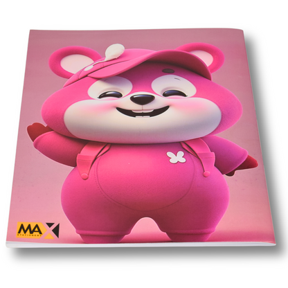 Stapled Notebook | Size A4 21 cm x 29.7 cm | 60 GSM | Lined | 40 sheets | Digital Dreams Series by Max Paper House