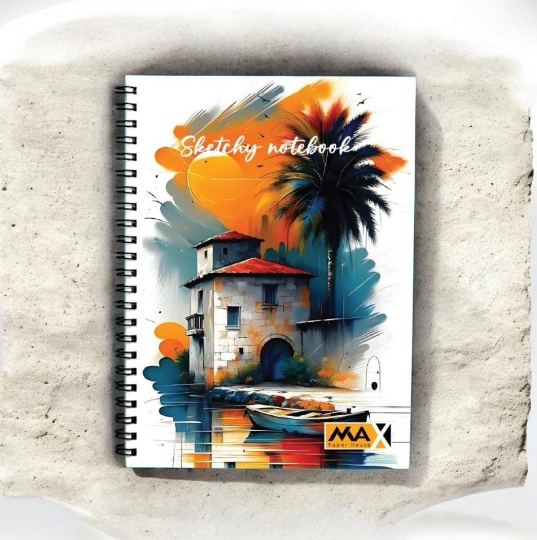 Wire-Bound Notebook Sketchy – A4 – 100  Sheets – Lined