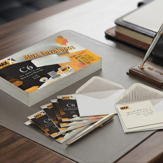 Self adhesive envelope | Plain White envelope | Size C6 114 mm x 162 mm | 80 GSM | Pack of 50 envelopes | Envelopes Series