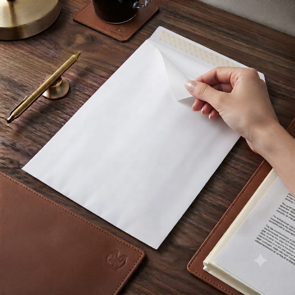 Self adhesive envelope | Plain White envelope | Size C4 229 mm x 324 mm | 100 GSM | Pack of 50 envelopes | Envelopes Series