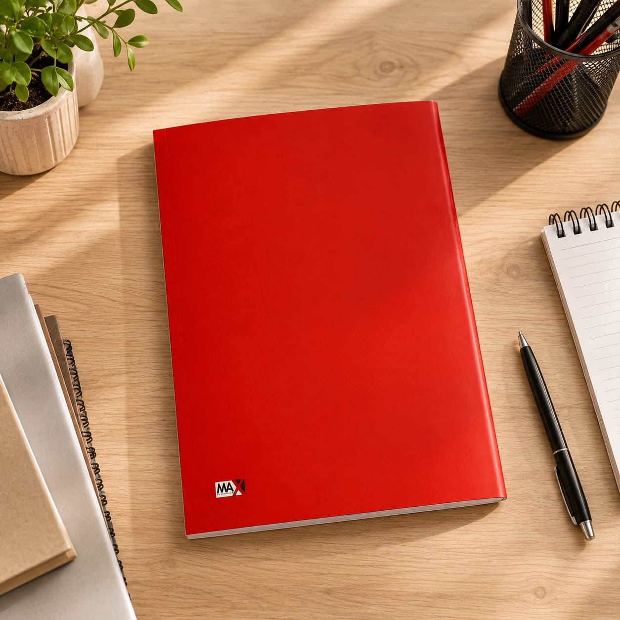Exercise Notebook - A4 - Page & Page – 60 Sheets - Main Colors