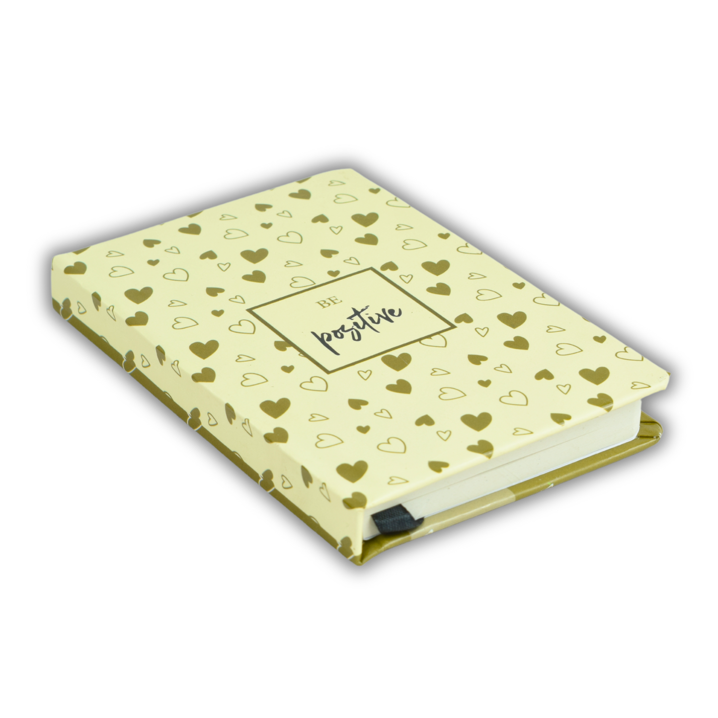 Hardcover Notebook – A6 – Lined – 100 Sheets – Black & Off-White