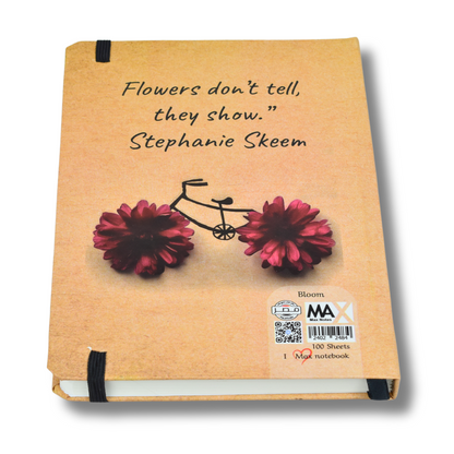 Hardcover Notebook – A5 – Lined – 100 Sheets – Bloom