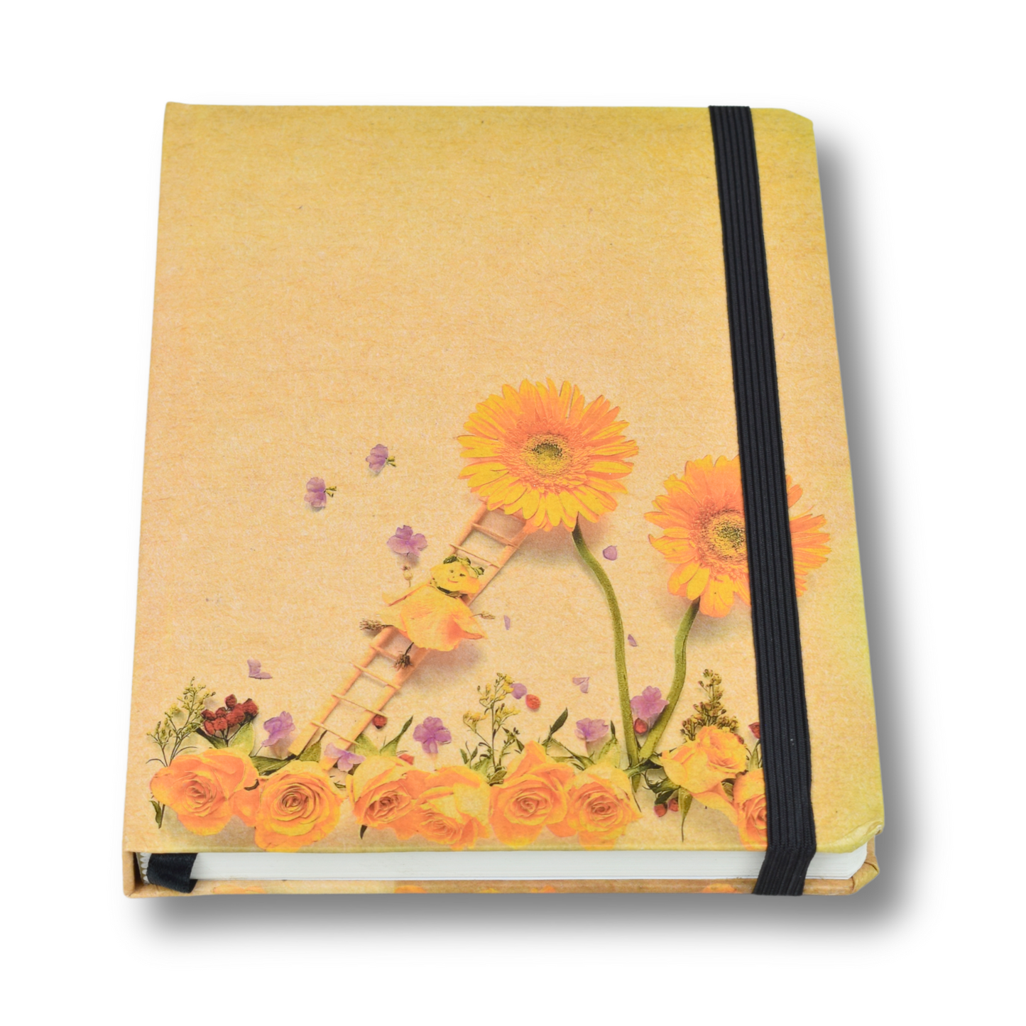 Hardcover Notebook – A5 – Lined – 100 Sheets – Bloom
