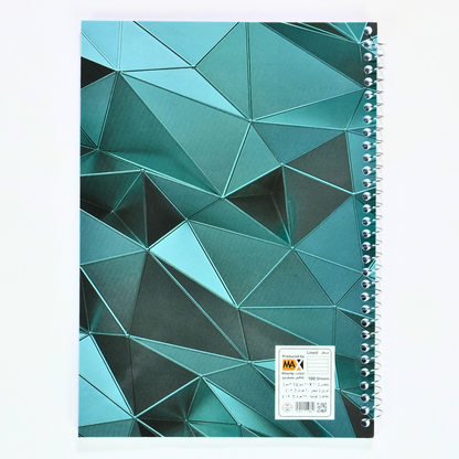 Wire bound Notebook | Size A4 20 cm x 28 cm | 60 GSM | Lined | 100 sheets | Catchy Style