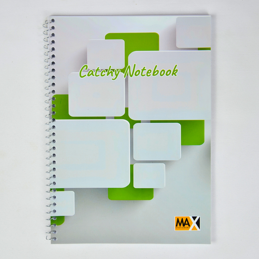 Wire bound Notebook | Size A4 20 cm x 28 cm | 60 GSM | Lined | 60 sheets | Catchy Style