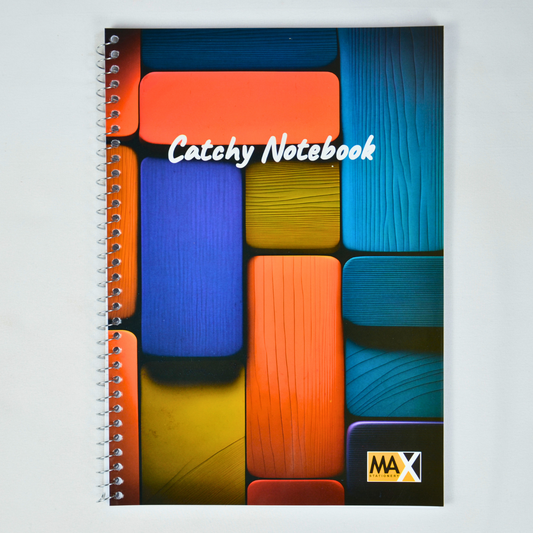 Max Stationery Cochet Cover Wire bound Notebook | Size A4 20 cm x 28 cm | 60 GSM | Lined | 60 sheets | Catchy Style