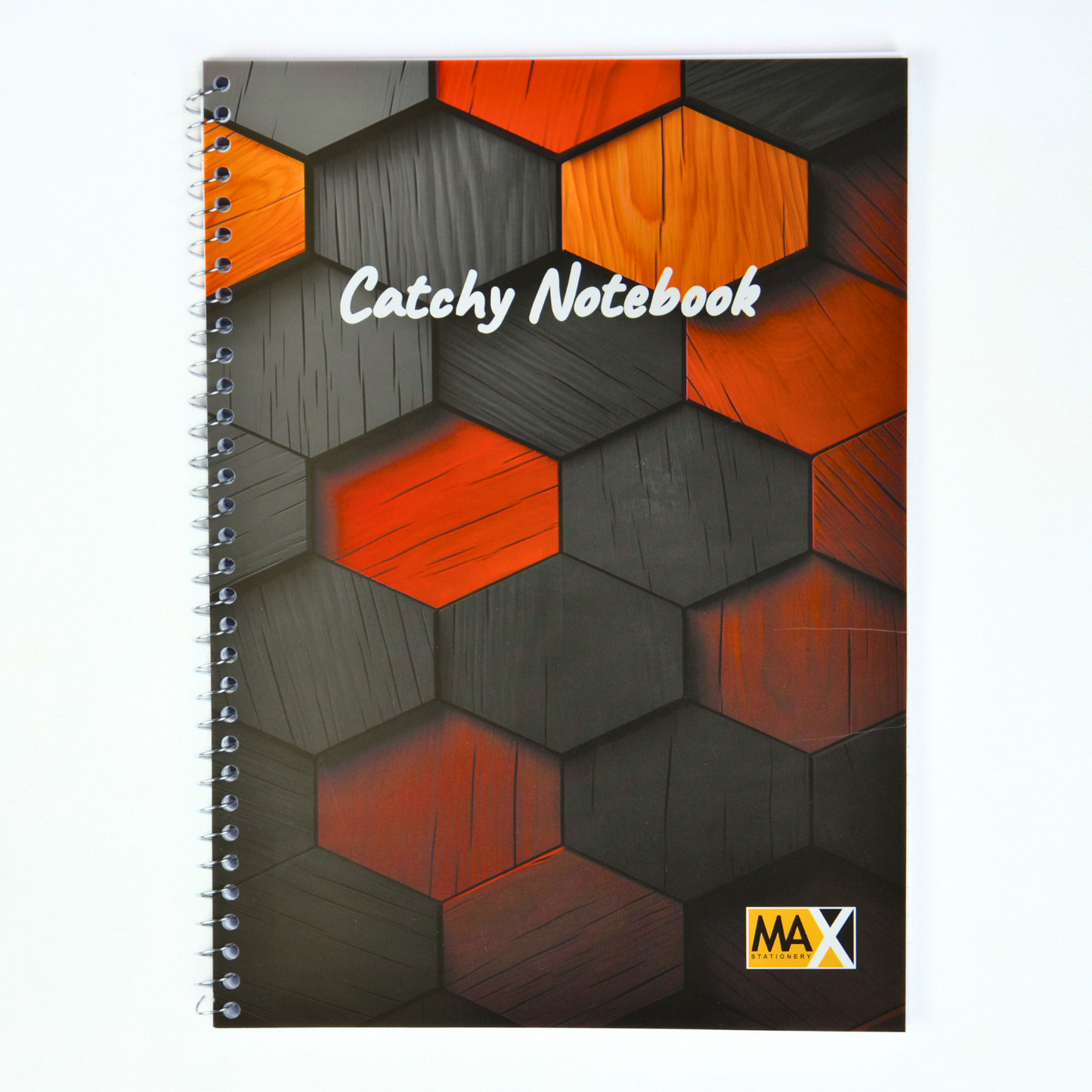 Wire bound Notebook | Size A4 20 cm x 28 cm | 60 GSM | Lined | 80 sheets | Catchy Style