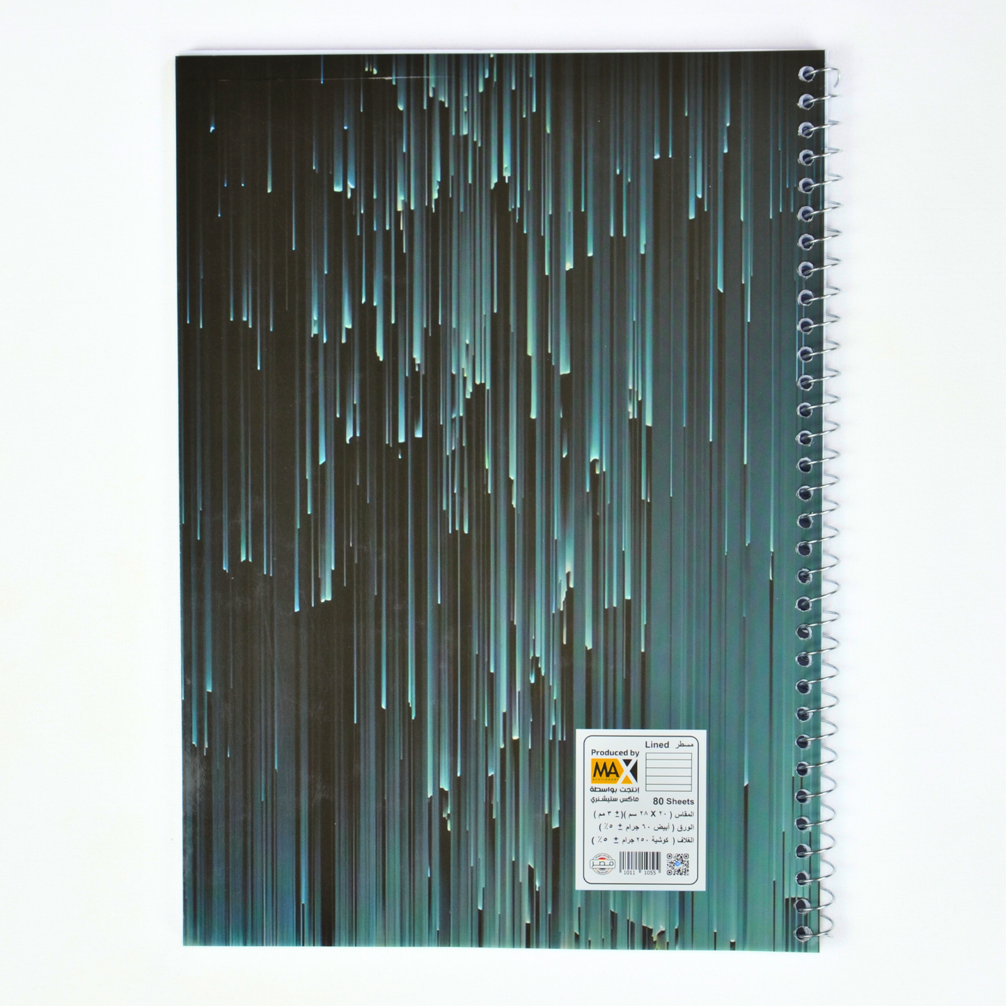 Wire bound Notebook | Size A4 20 cm x 28 cm | 60 GSM | Lined | 80 sheets | Catchy Style