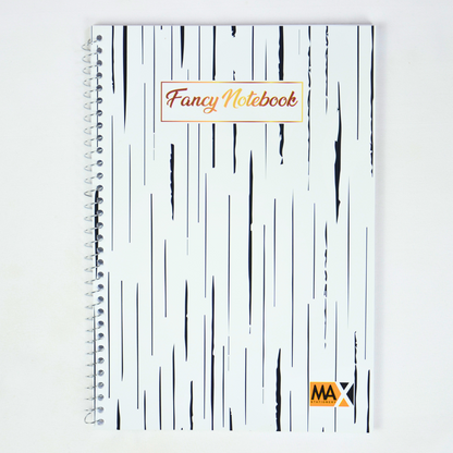 Max Stationery Cochet Cover Wire bound Notebook | Size A4 20 cm x 28 cm | 60 GSM | Lined | 60 sheets | Fancy Style