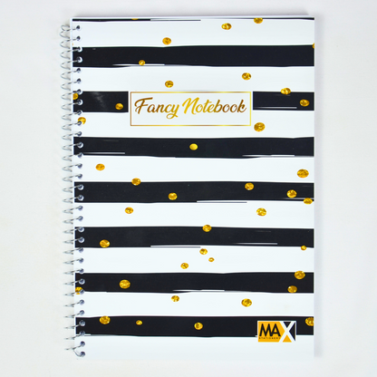 Max Stationery Cochet Cover Wire bound Notebook | Size A4 20 cm x 28 cm | 60 GSM | Lined | 100 sheets | Fancy Style