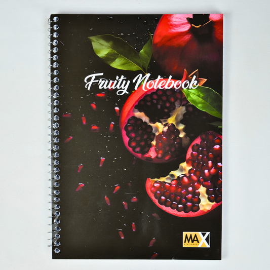 Max Stationery Cochet Cover Wire bound Notebook | Size A4 20 cm x 28 cm | 60 GSM | Lined | 100 sheets | Fruity Style