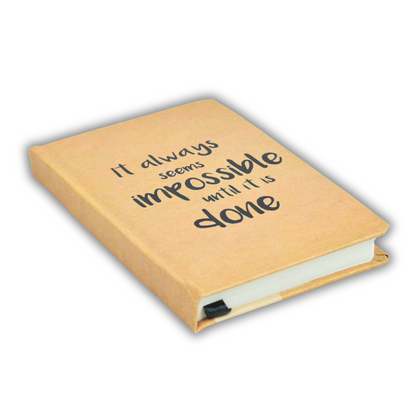 Hardcover Journals & Notebooks | Size A6 9 cm x 14.2 cm | 70 GSM | Lined | 100 sheets | Kraft Style by Max Paper House