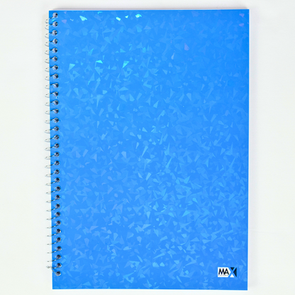 Max Stationery Cochet Cover Wire bound Notebook | Size A4 20 cm x 28 cm | 60 GSM | Various Ruling | 100 sheets | Laser Cover Series