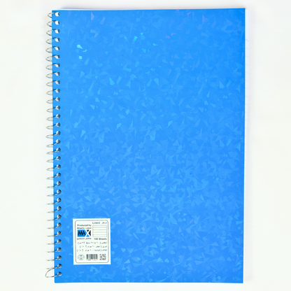 Max Stationery Cochet Cover Wire bound Notebook | Size A4 20 cm x 28 cm | 60 GSM | Various Ruling | 100 sheets | Laser Cover Series