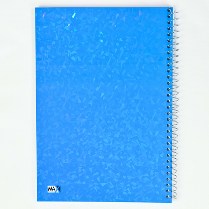 Max Stationery Cochet Cover Wire bound Notebook | Size A4 20 cm x 28 cm | 60 GSM | Various Ruling | 100 sheets | Laser Cover Series