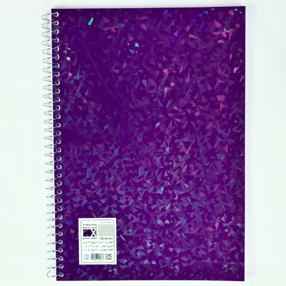 Max Stationery Cochet Cover Wire bound Notebook | Size A4 20 cm x 28 cm | 60 GSM | Various Ruling | 100 sheets | Laser Cover Series