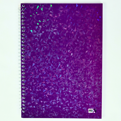 Max Stationery Cochet Cover Wire bound Notebook | Size A4 20 cm x 28 cm | 60 GSM | Various Ruling | 100 sheets | Laser Cover Series