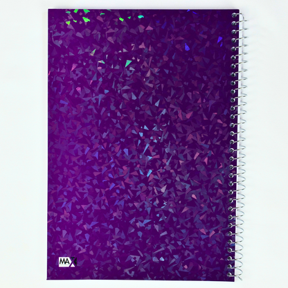 Max Stationery Cochet Cover Wire bound Notebook | Size A4 20 cm x 28 cm | 60 GSM | Various Ruling | 100 sheets | Laser Cover Series