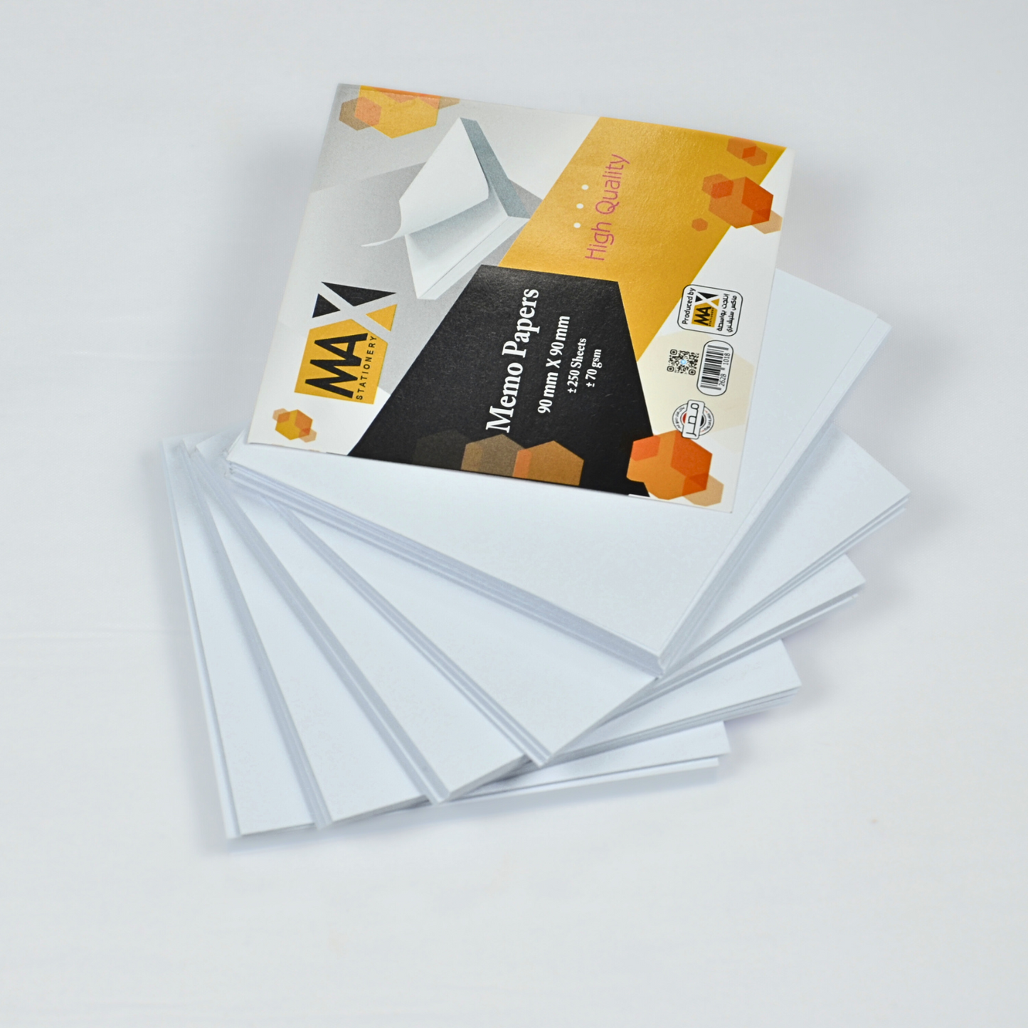 Memo paper | Plain White Paper | Size 9 cm x 9 cm | 70 GSM | 250 and 500 sheets | Writing Paper Series by Max Paper House