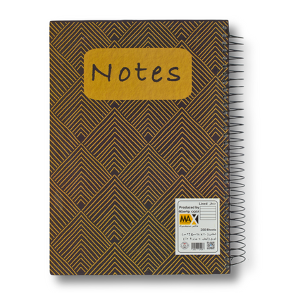 Wire-Bound Hard Cover Notebook – A4 – 200 Sheets – Lined