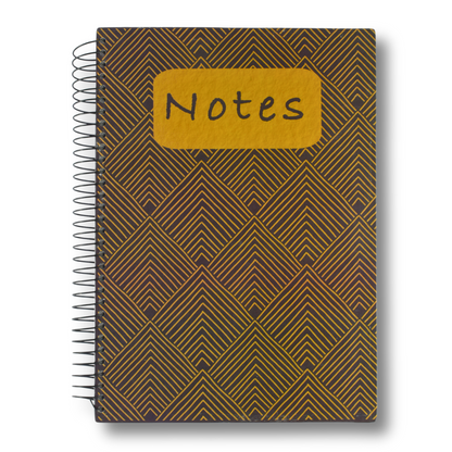 Max Stationery Hard Cover Wire bound Notebook | Size A4 20 cm x 28 cm | 70 GSM | Lined | 200 sheets | Nora Gad Designs - Hard Cover Series