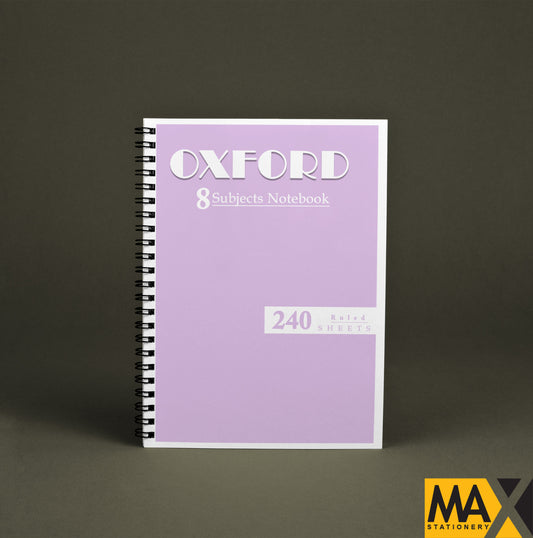 Wire-Bound Notebook Oxford – A4 – 240 Sheets – Lined