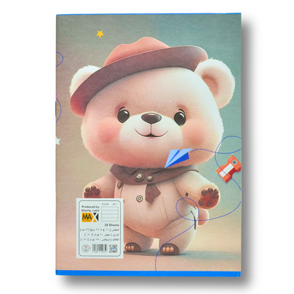 Max Stationery School notebook | Size A5 16 cm x 22.5 cm | 60 GSM | 9 Lines | 28 sheets | School Notebook Series