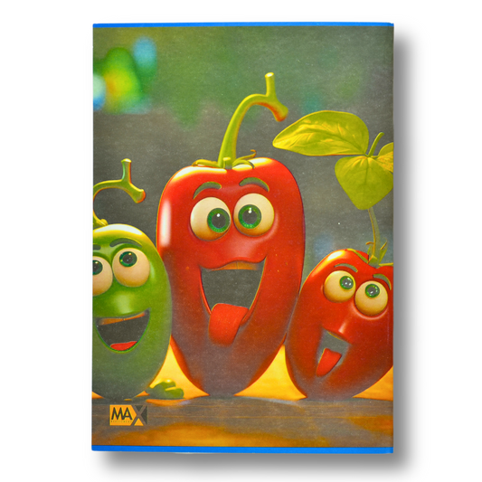 A5 school notebook with 9-line ruling, 40 sheets, 60 GSM paper, and a 250 GSM duplex designed cover – perfect for handwriting development.

