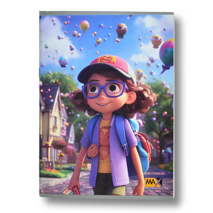 School Notebook – A5 – Double Lines (English) – 100 Sheets