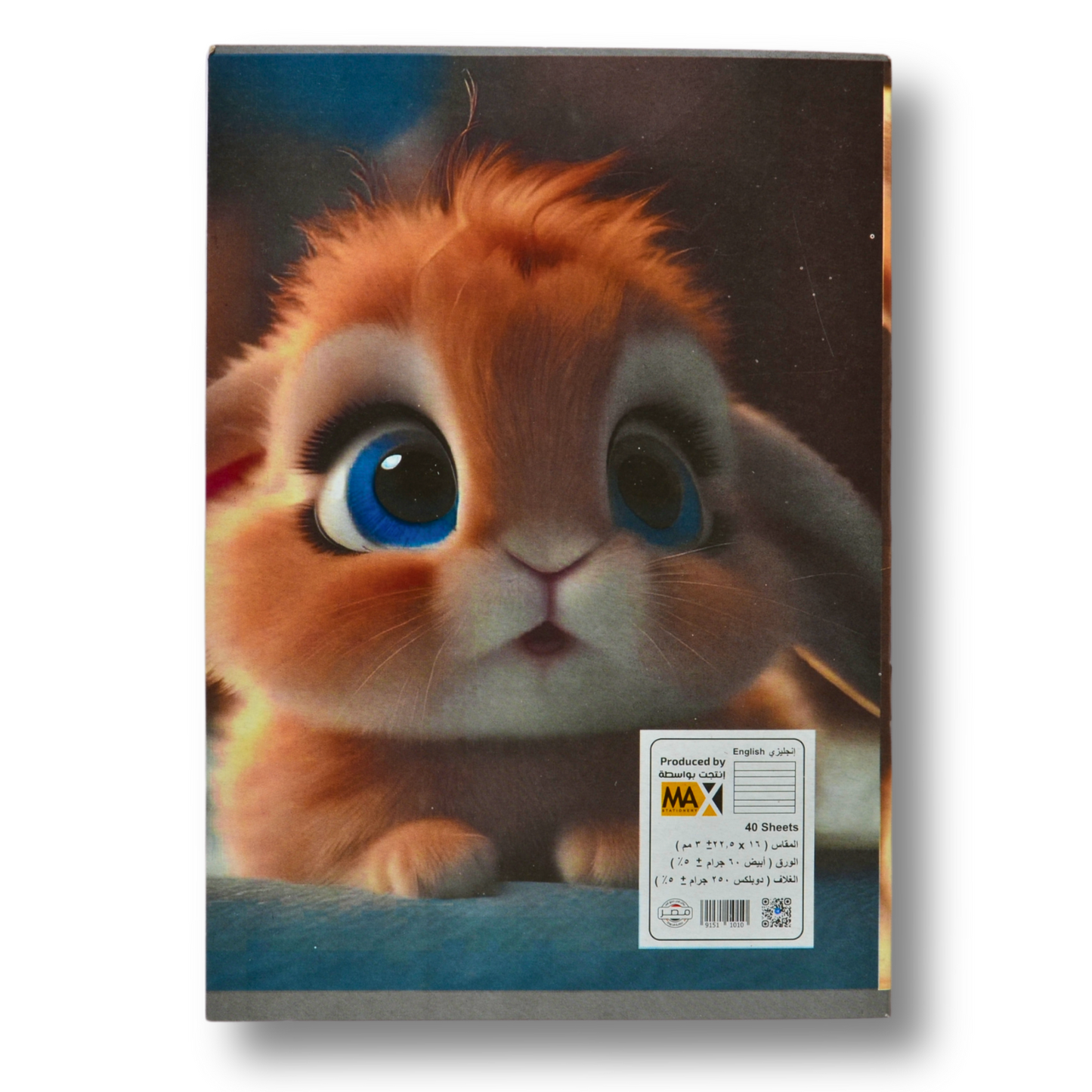 School Notebook – A5 – Double Lines (English) – 40 Sheets