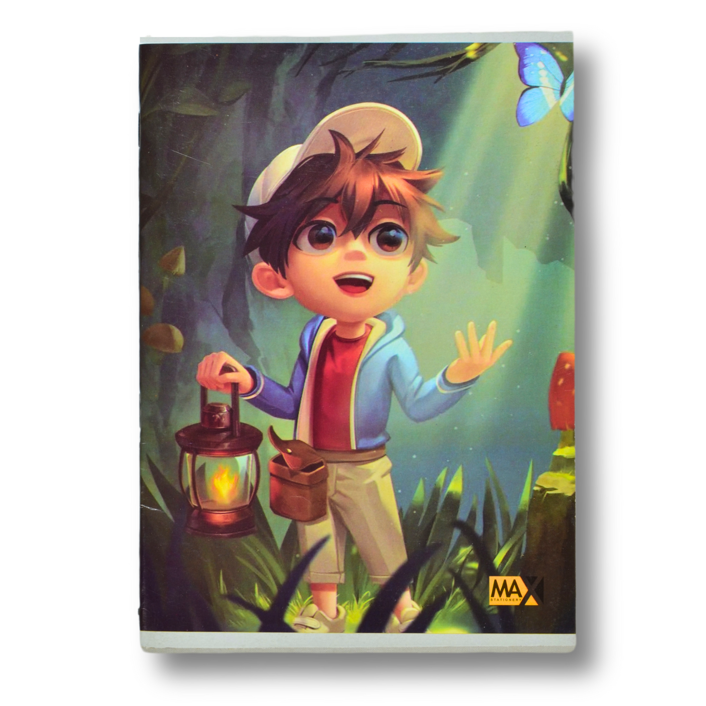 A5 English-ruled school notebook by Max Stationery with 40 sheets, 60 GSM paper, and a 250 GSM duplex designed cover – great for writing practice.

