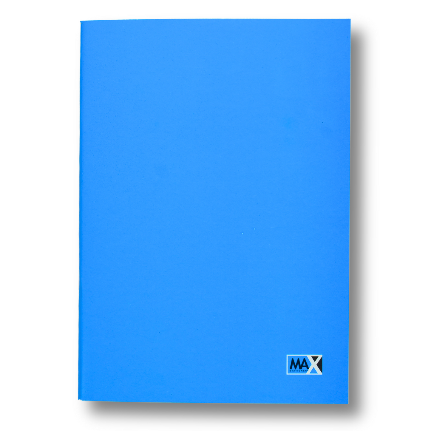 A5 square ruled notebook with 100 sheets, 60 GSM paper, and a 250 GSM colored cover laminated in cellophane – Main Colors Series by Max Stationery.