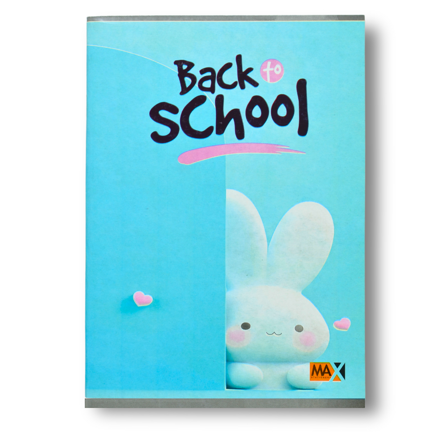A5 English ruled school notebook by Max Stationery with 60 sheets, 60 GSM paper, and a 250 GSM duplex cover – perfect for writing and language learning.